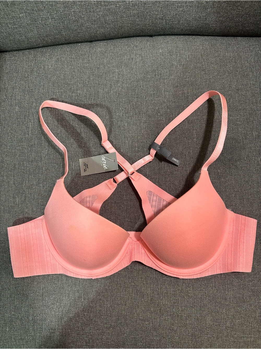 Brand New Aerie Pink Push-Up T-Shirt Bra Racer Back Size 34A